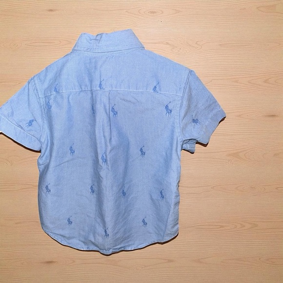 Ralph Lauren Chambray Button Down Short Sleeve Shirt. Size 3T - Picture 2 of 4